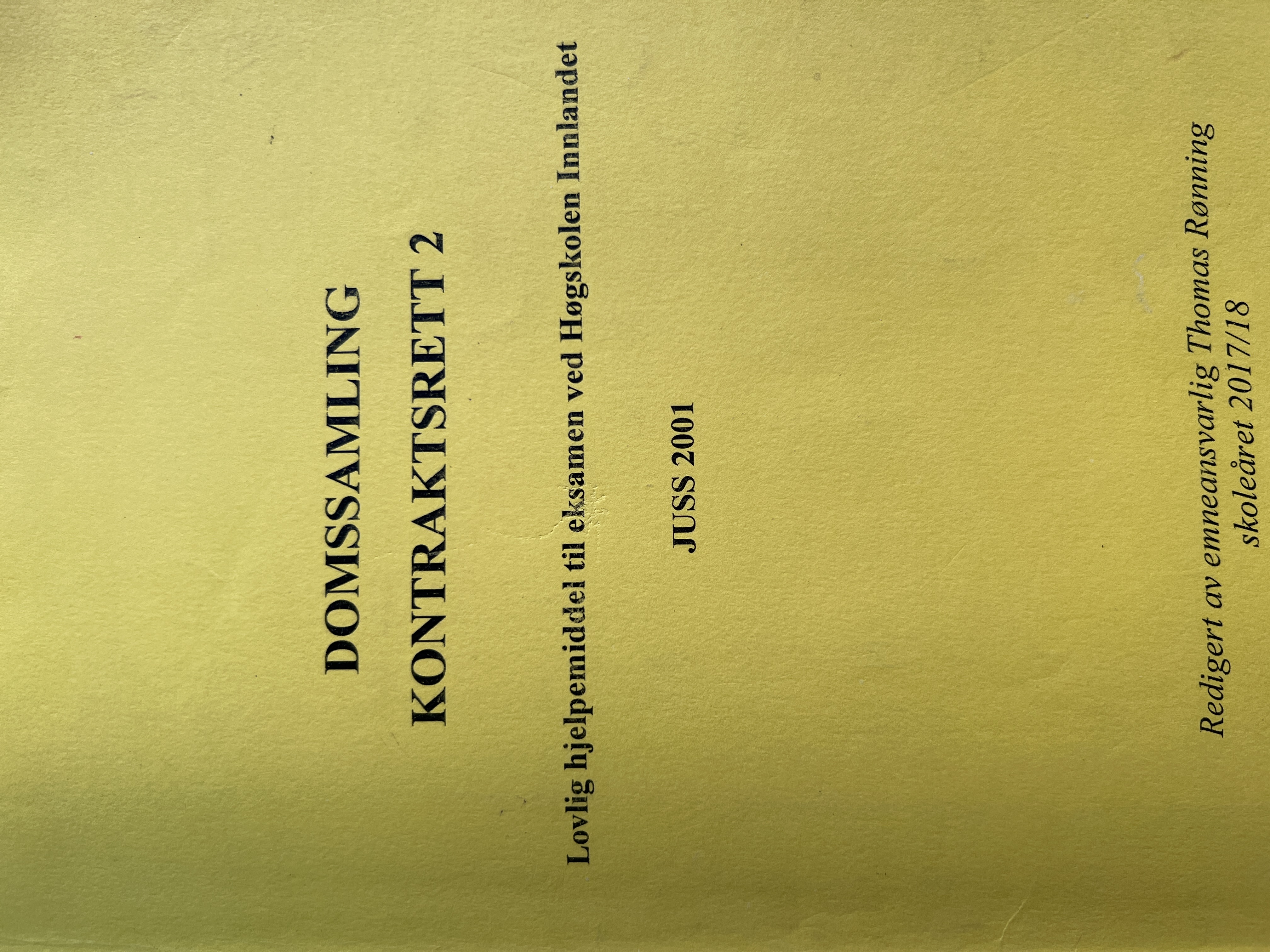 Domssamling i kontraktsrett