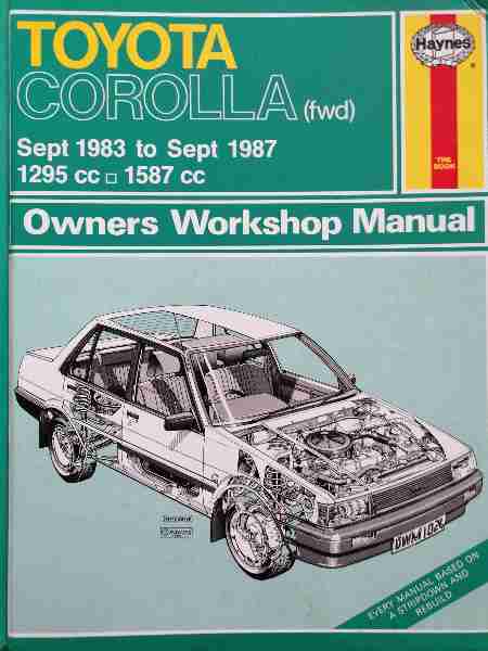 Toyota Corolla Owners Workshop Manual 