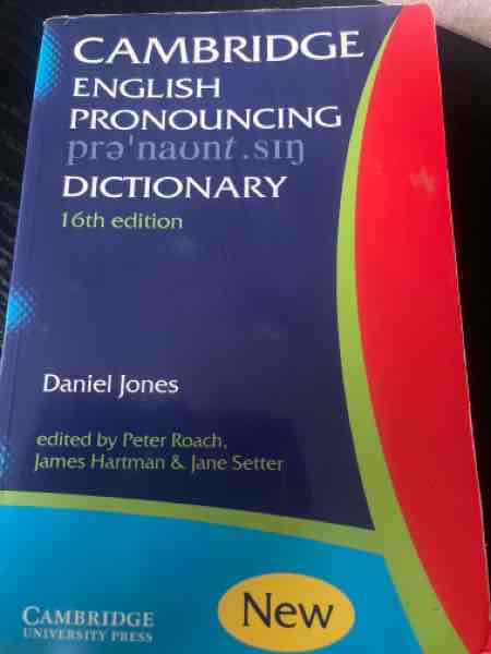 Cambridge english pronouncing dictionary