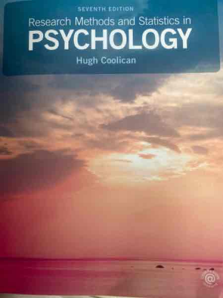 Research methods and statistics in Psychology