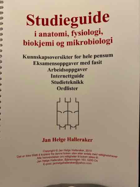 Studieguide i anatomi, fysiologi, biokjemi og mikrobiologi