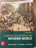 A HISTORY OF EUROPE IN THE MODERN WORLD