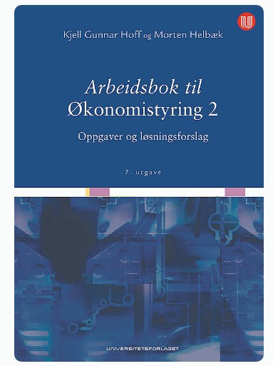 Driftsregnskap med budsjettering, oppgavebok