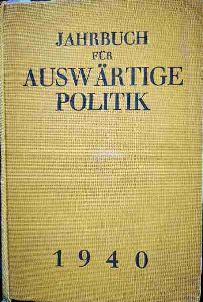 Jahrbuch für Auswärtige Politik