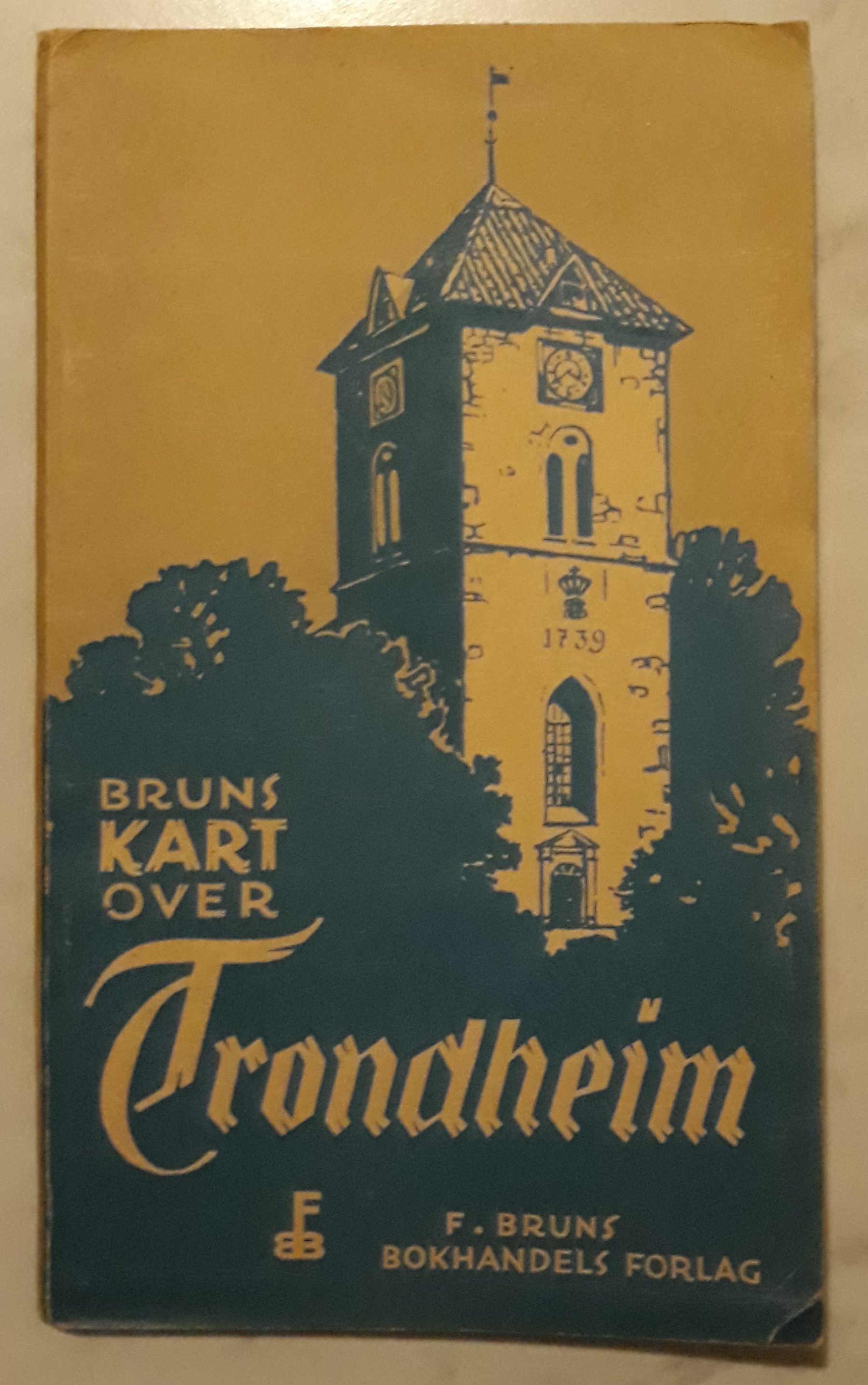 Bruns kart over Trondheim