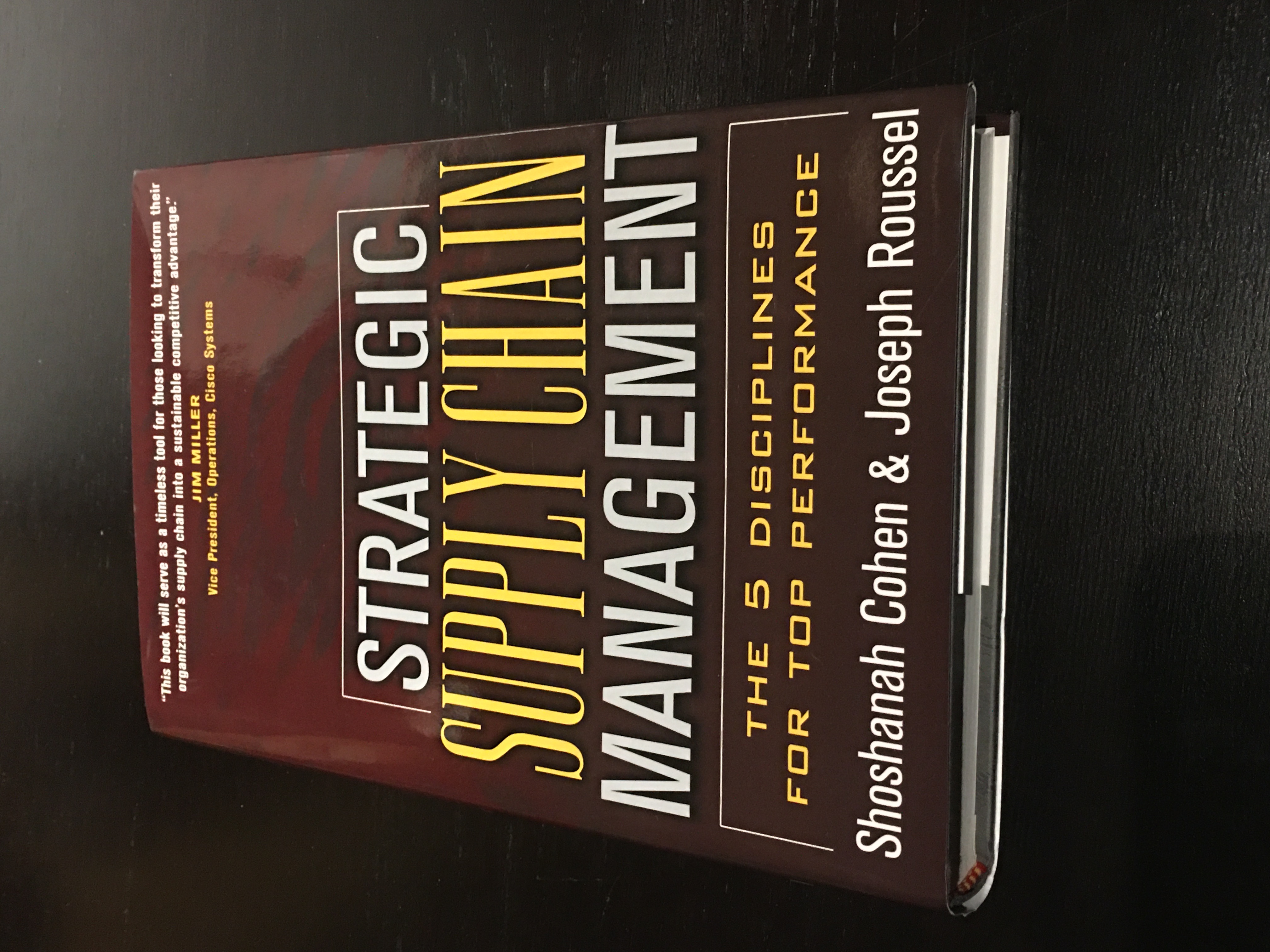 Strategic supply chain management