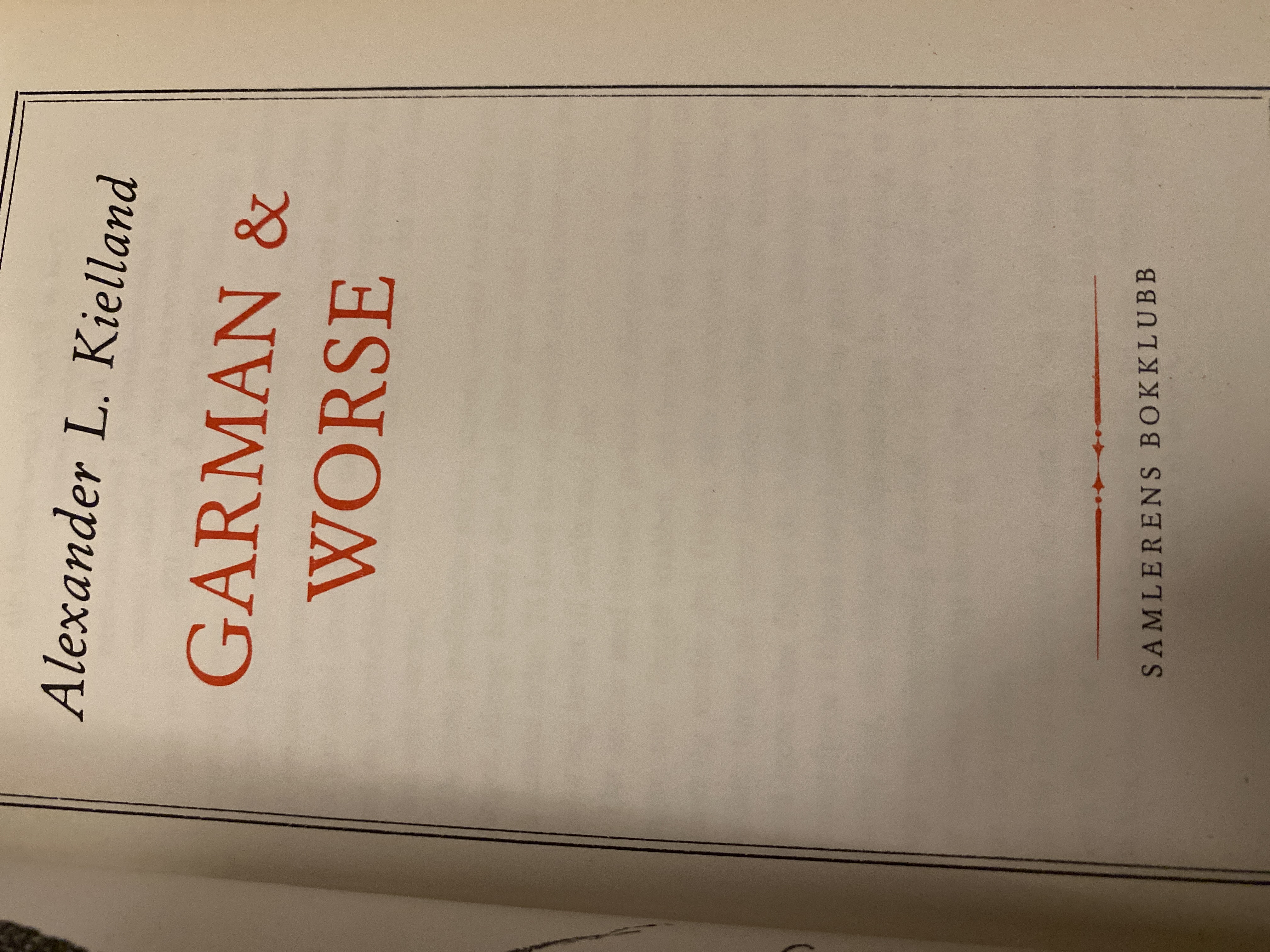 Garman & Worse