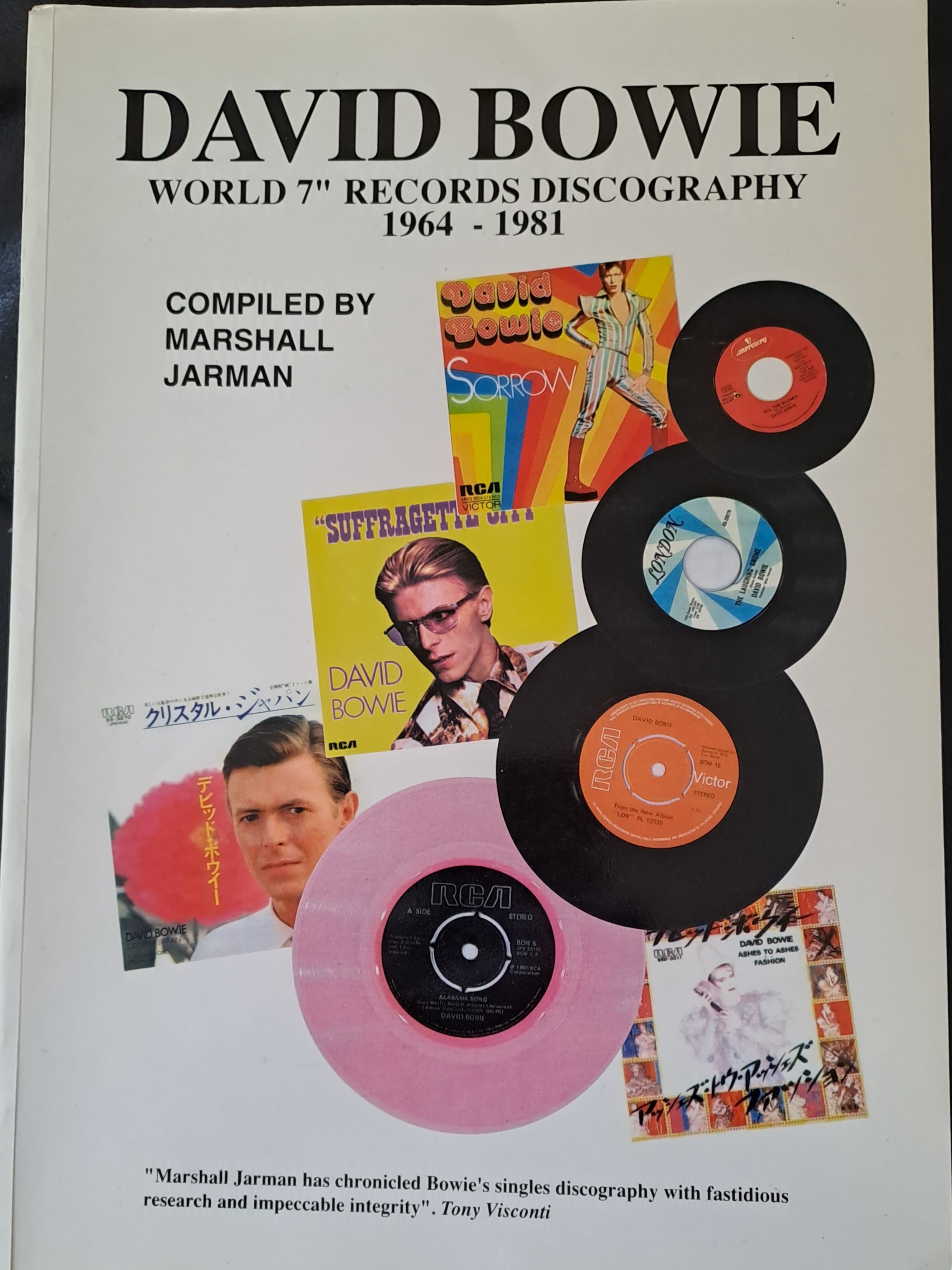 David Bowie World 7" records discography 1964- 1981