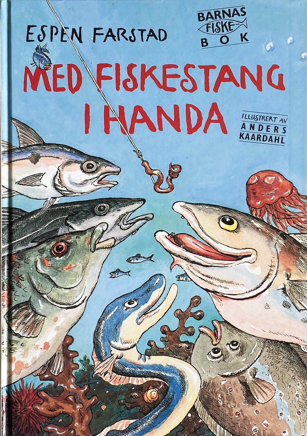 Med fiskestang i handa
