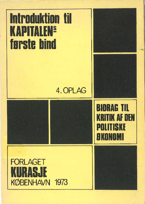 Introduktion til Kapitalens første bind