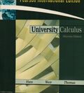 University Calculus Alternate Edition Hass-Weir-Thomas