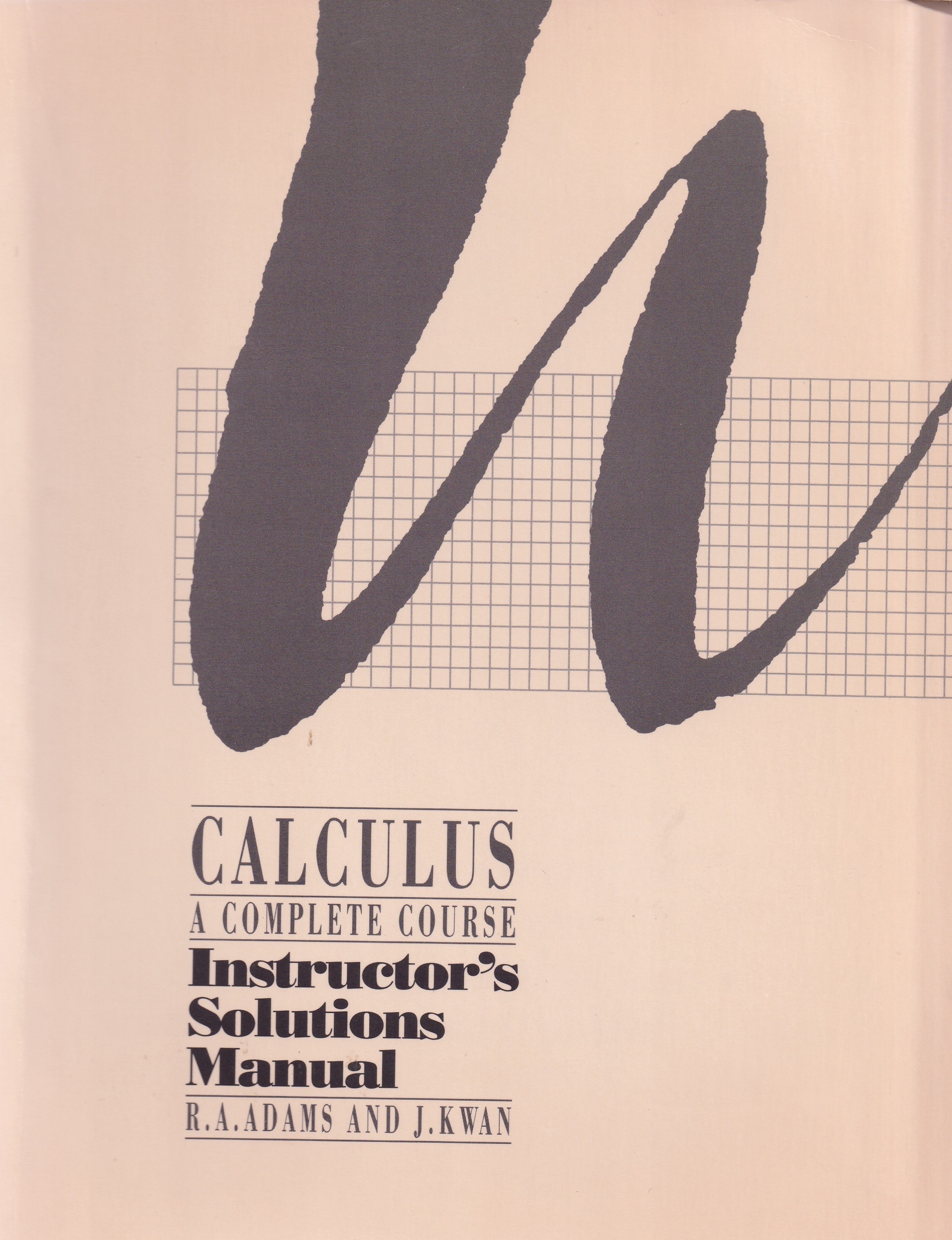 Calculus Complete Course instructors Solutions Manual for Calculus 