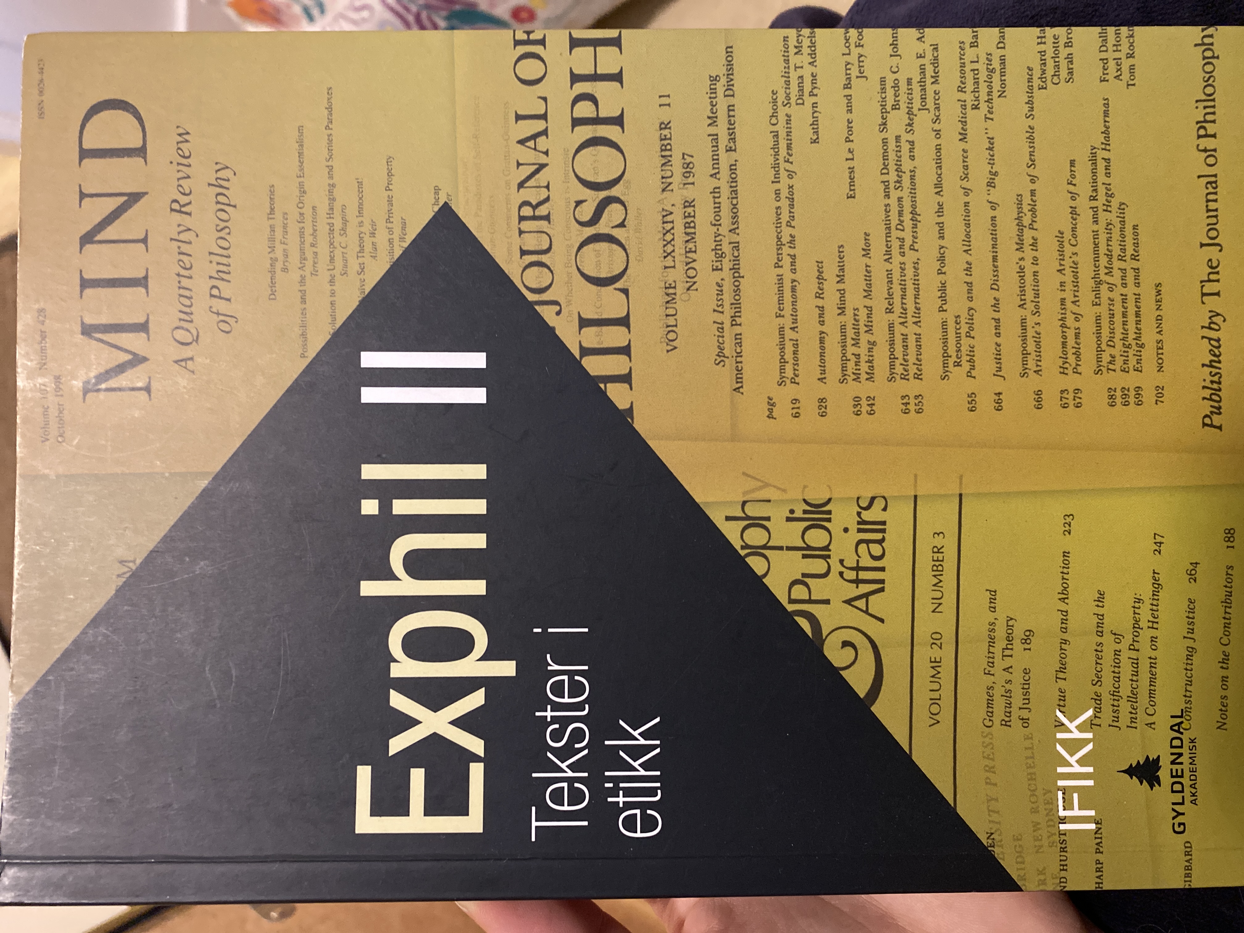 Exphil II Tekster i etikk