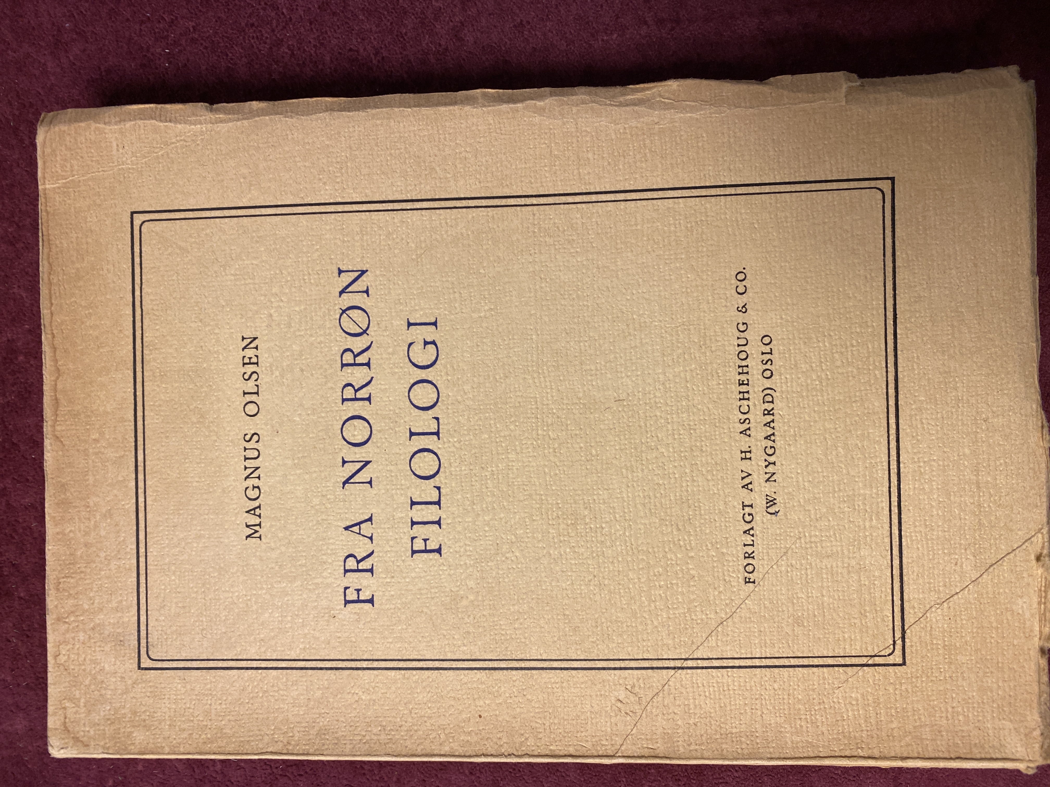 Fra Norrøn filologi