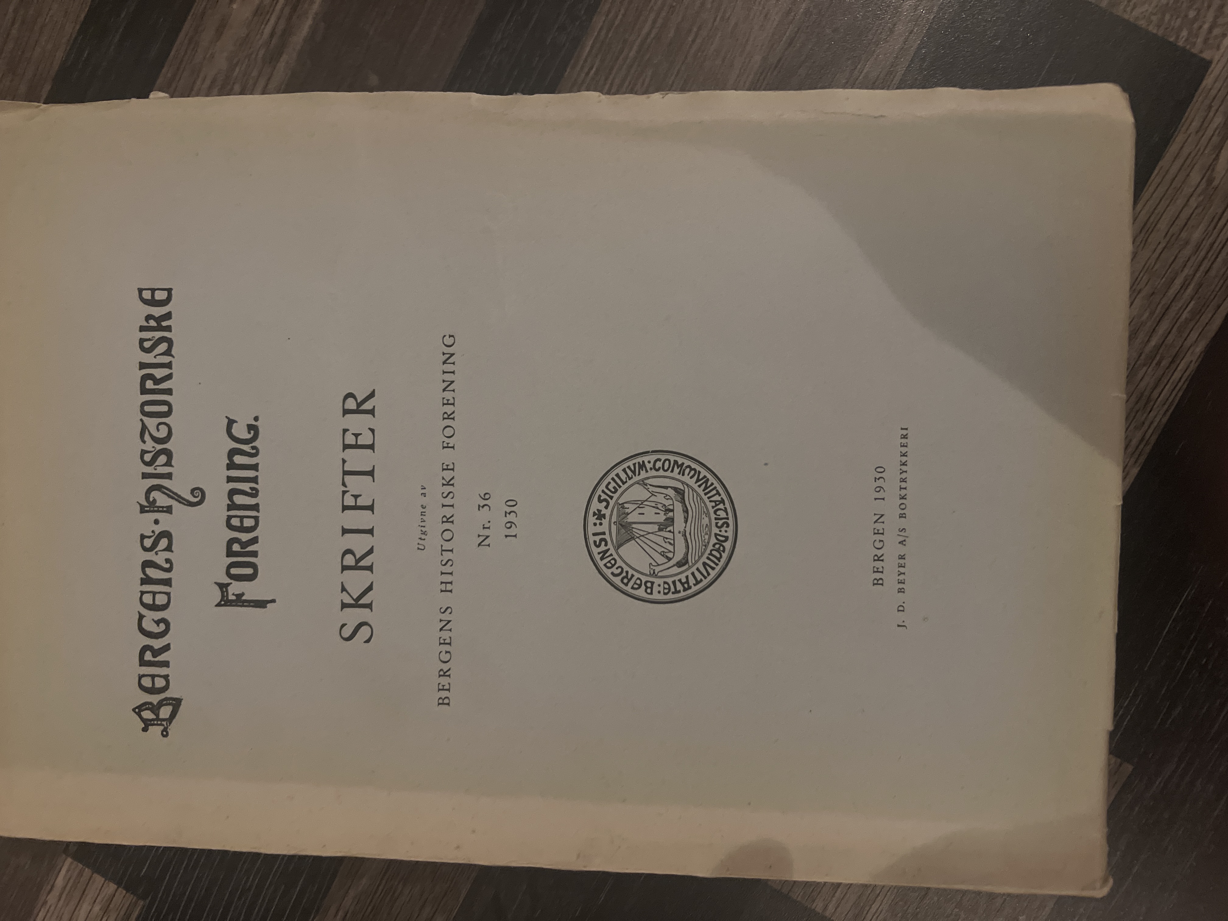 Bergens Historiske Forening Nr 36