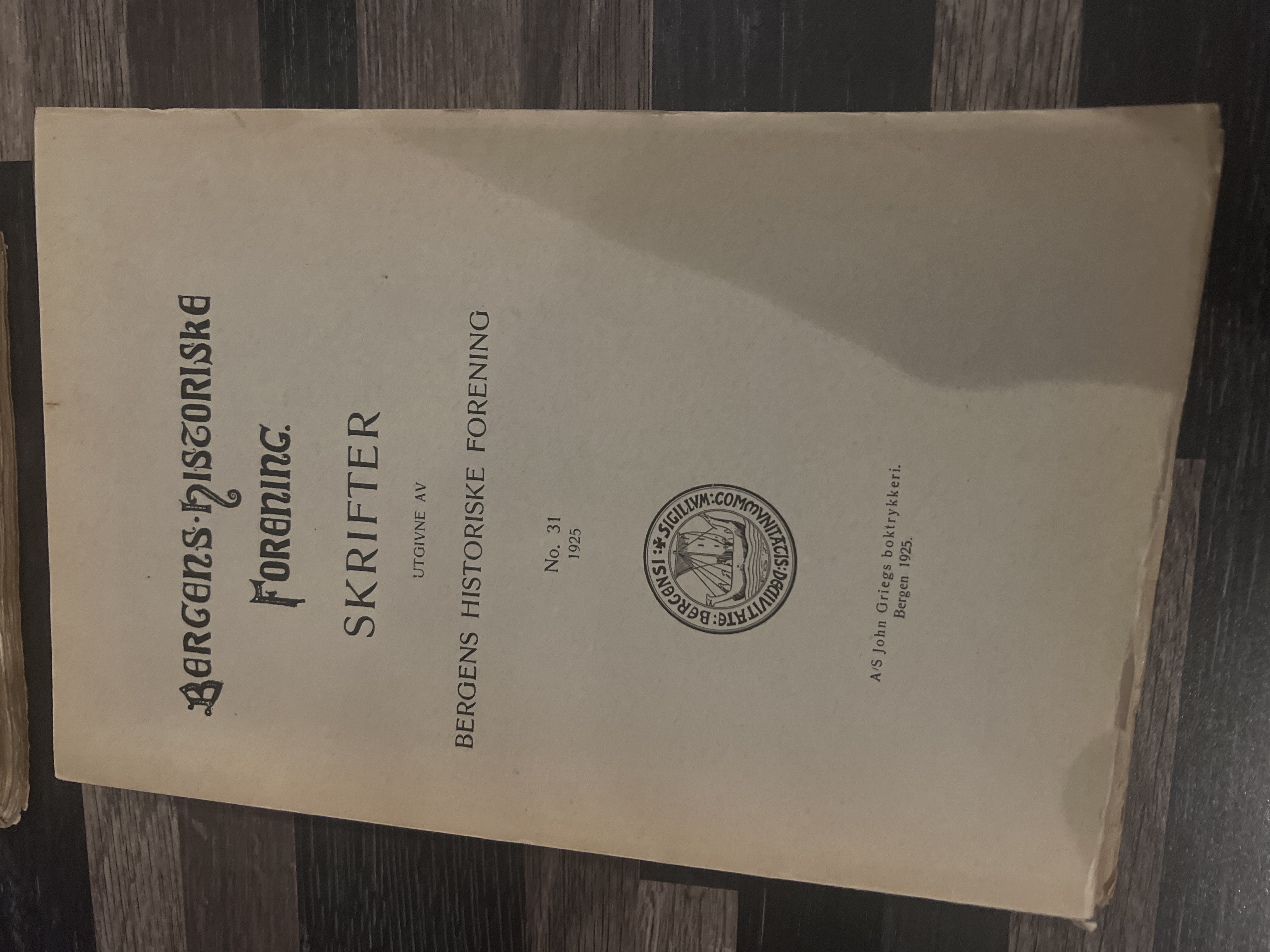Bergens Historiske Forening Nr 31