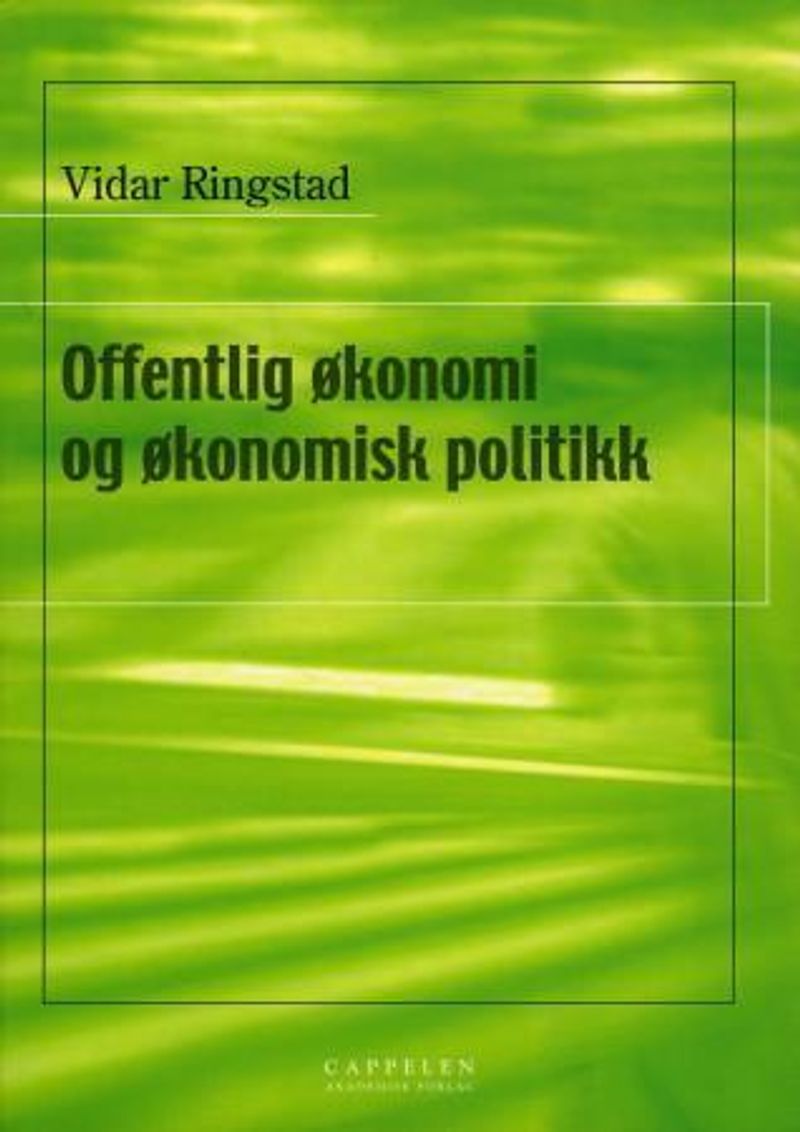 Offentlig økonomi og økonomisk politikk