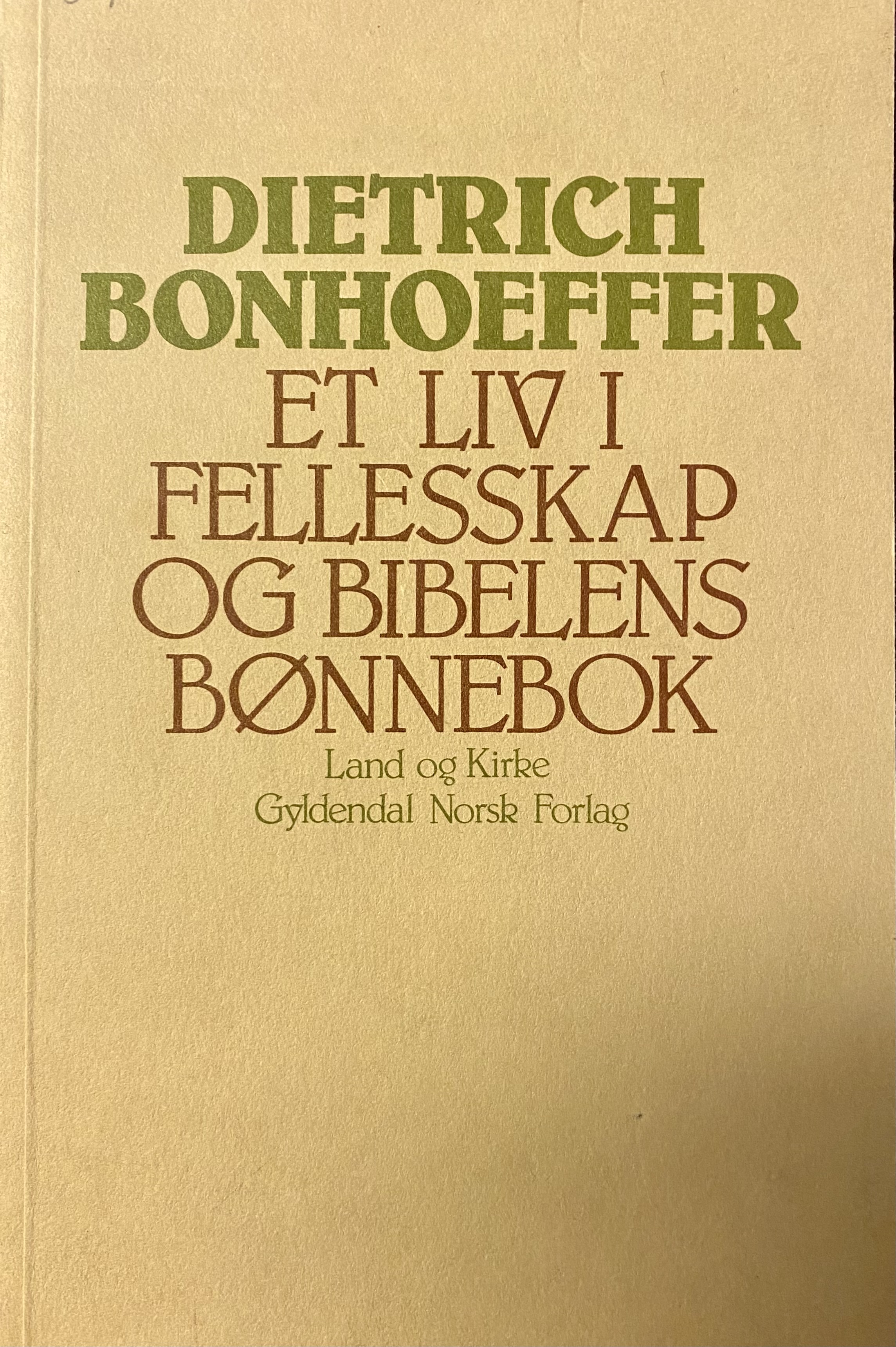 Et liv i fellesskap og Bibelens bønnebok