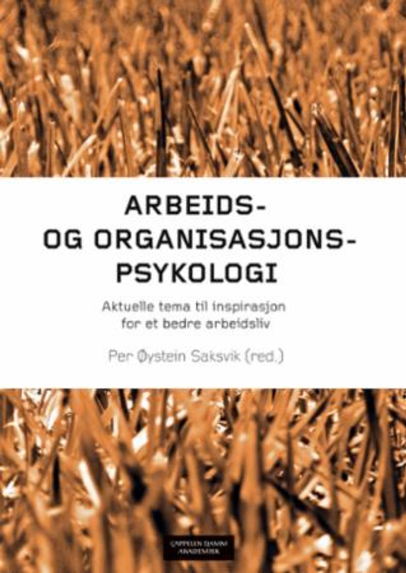 Arbeids- og organisasjonspsykologi
