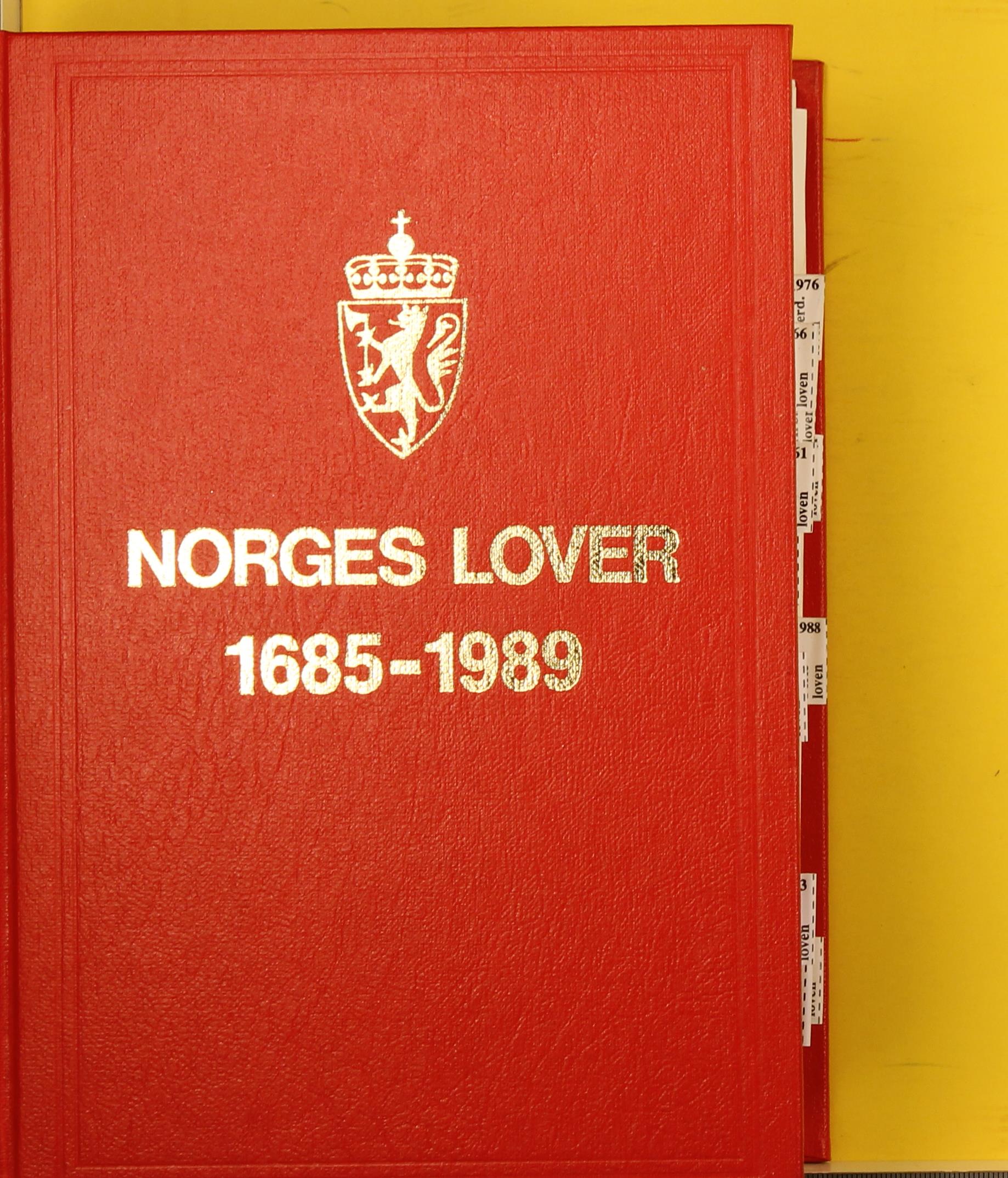 Norges lover 1685-1989