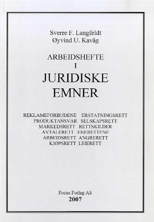 Arbeidshefte i juridiske emner
