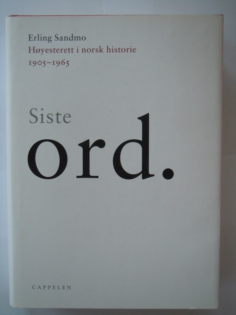Siste ord.