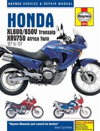 Haynes Honda Xl600/650v Transalp & Xrv750 Africa Twin '87 to '07 Repair Manual