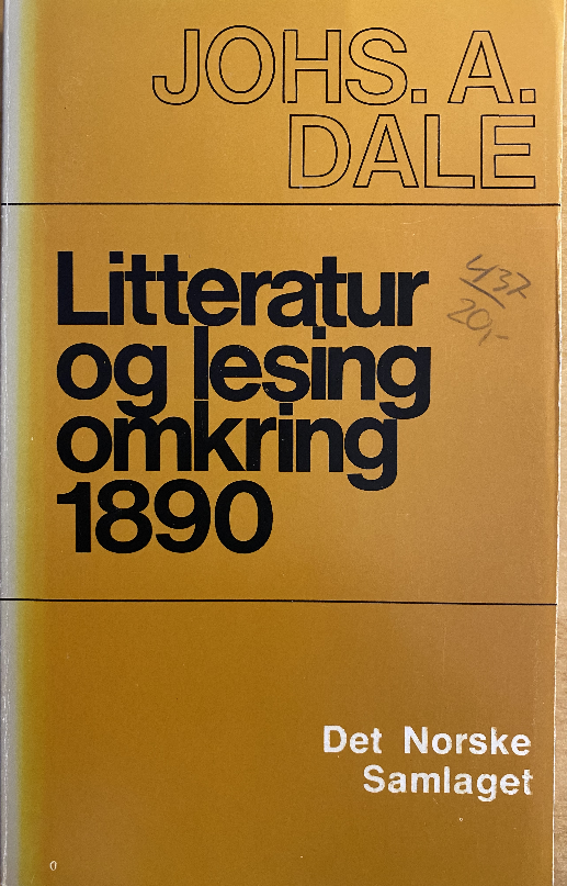 Litteratur og lesing omkring 1890
