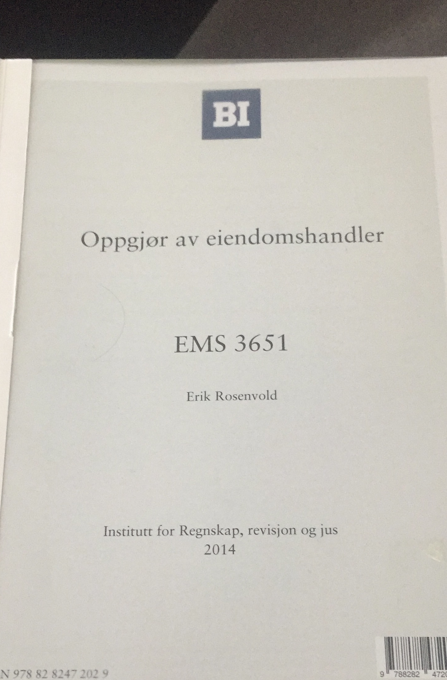 Oppgjør av eiendomshandler