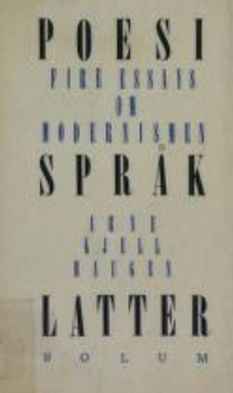 Poesi, språk, latter