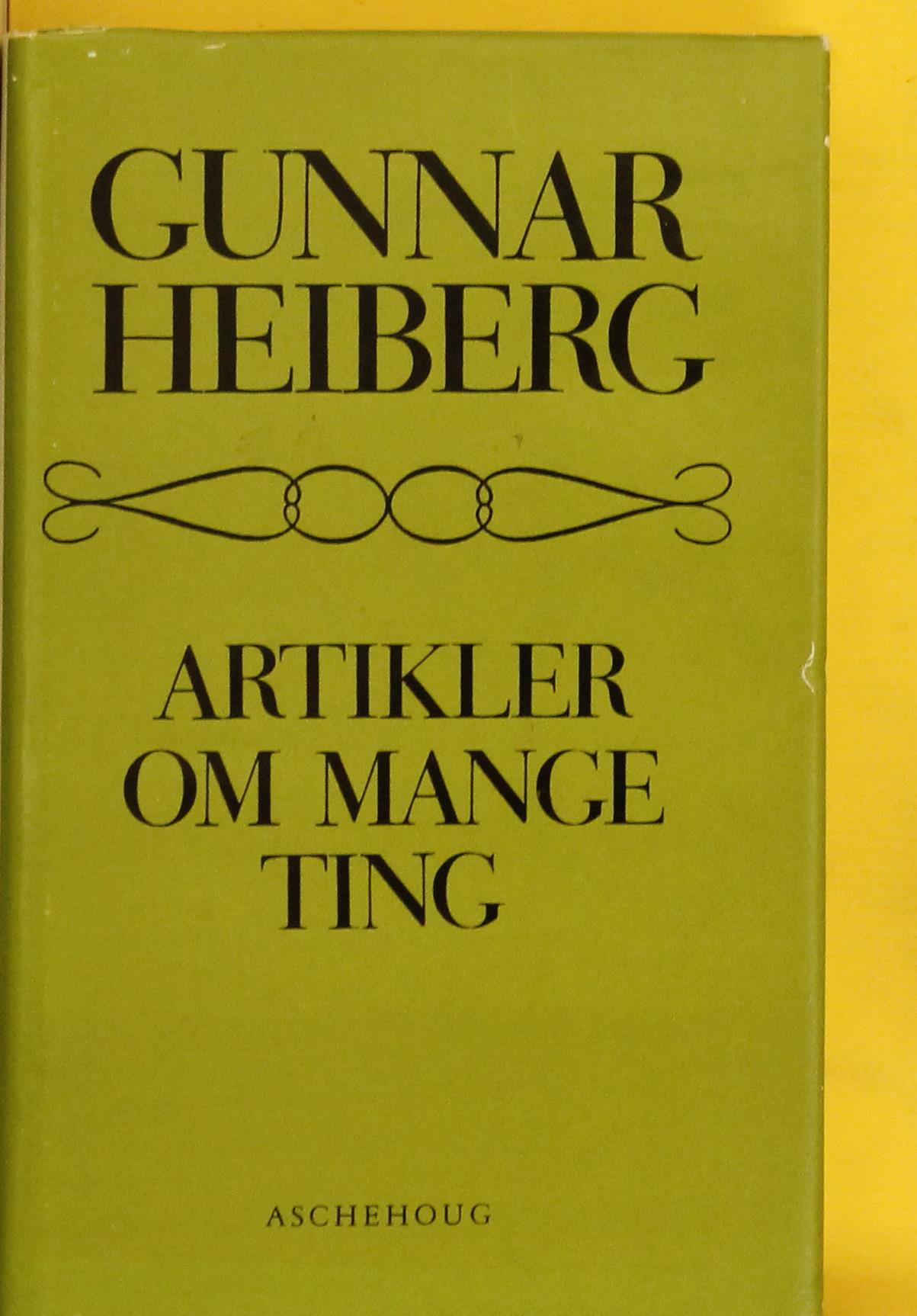 Artikler om mange ting