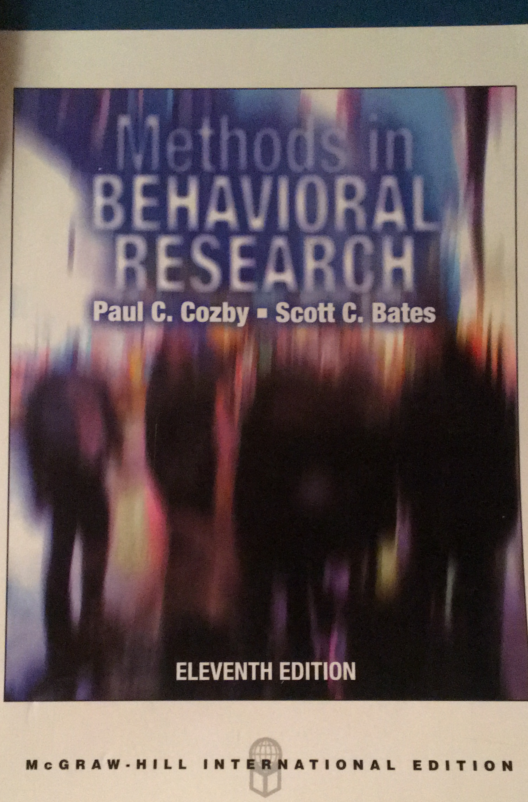 Methods in behavioral research