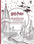 Harry Potter magical places and characters colouring book
