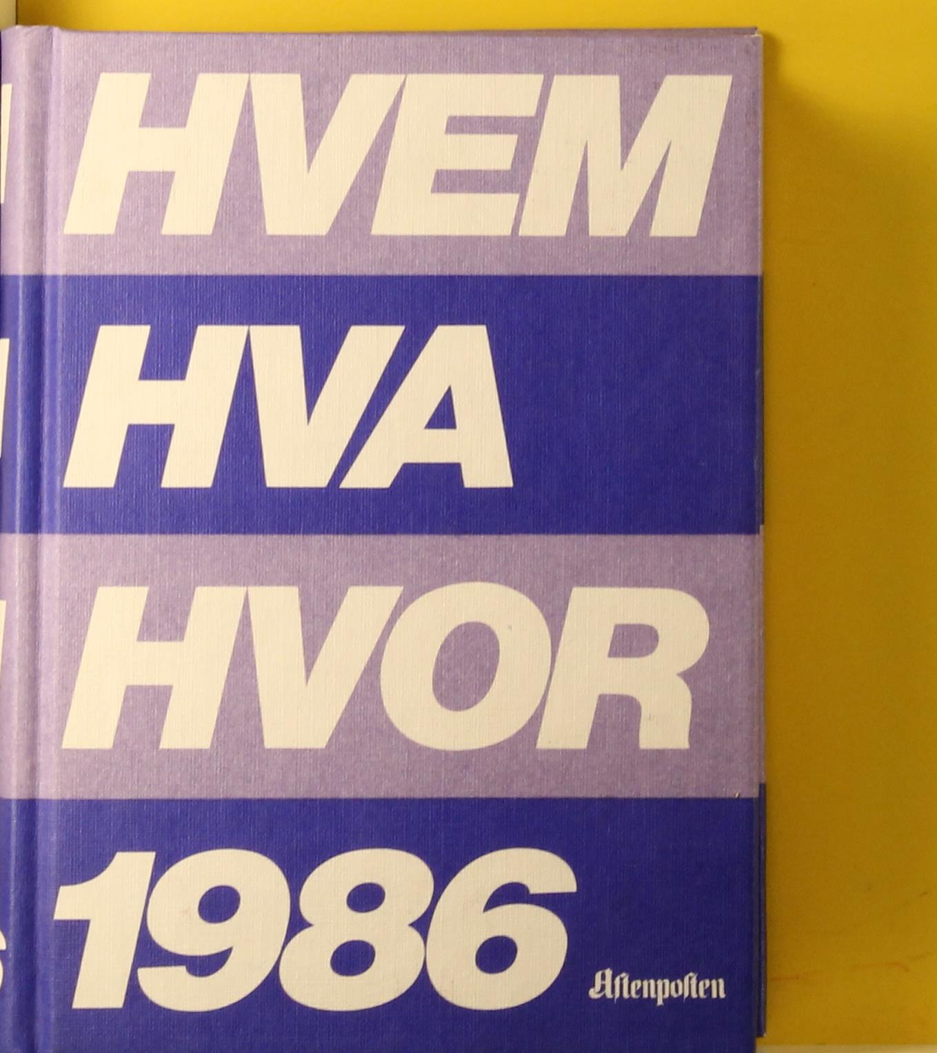 Hvem hva hvor 1986