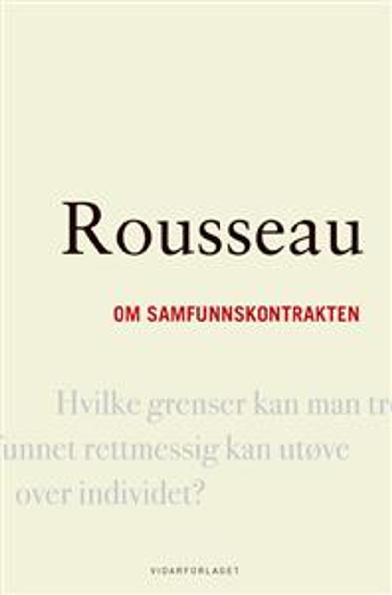 Om samfunnskontrakten, eller Statsrettens prinsipper