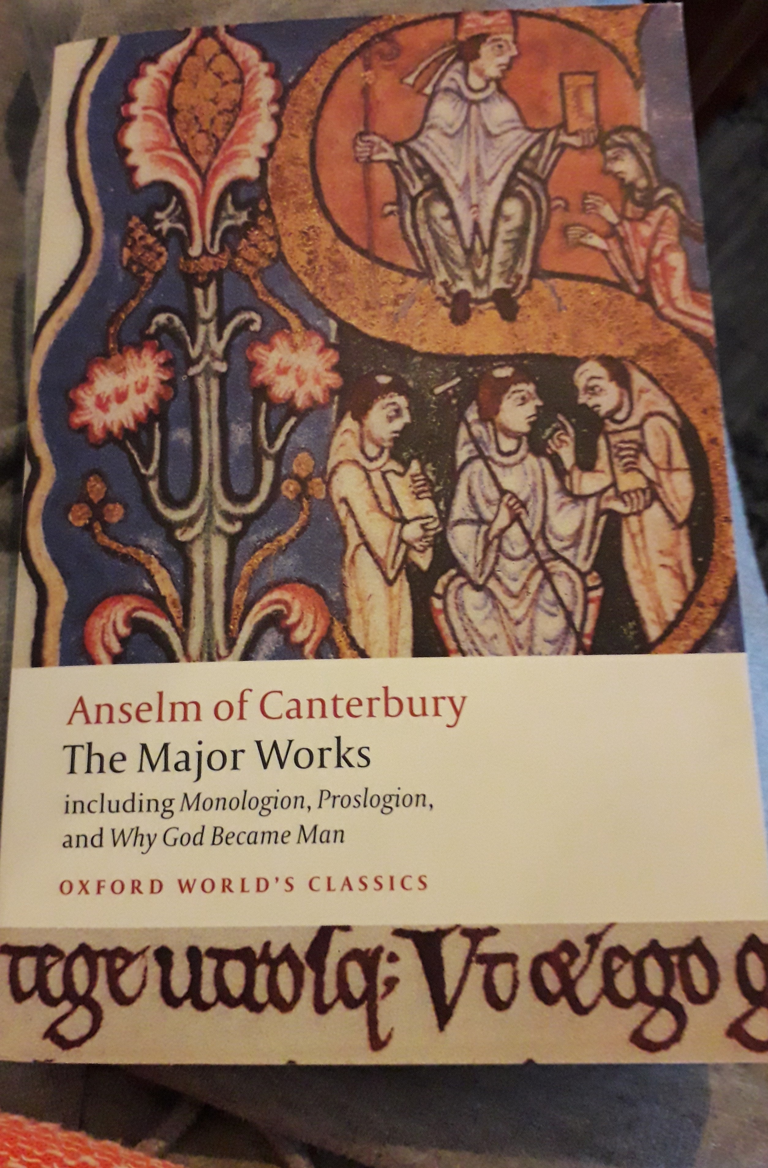 Anselm of canterbury. The major works