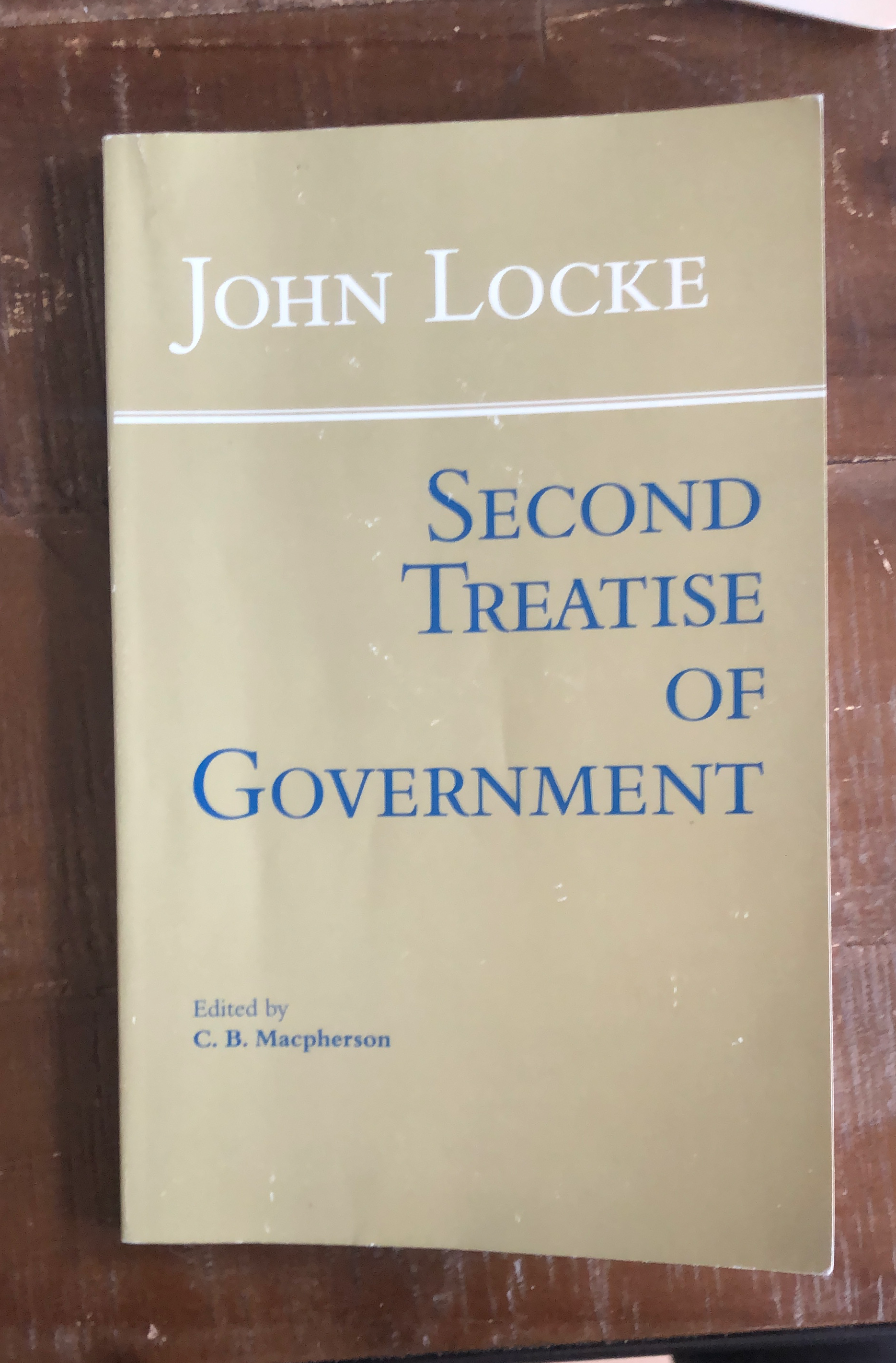 Second treatise of government