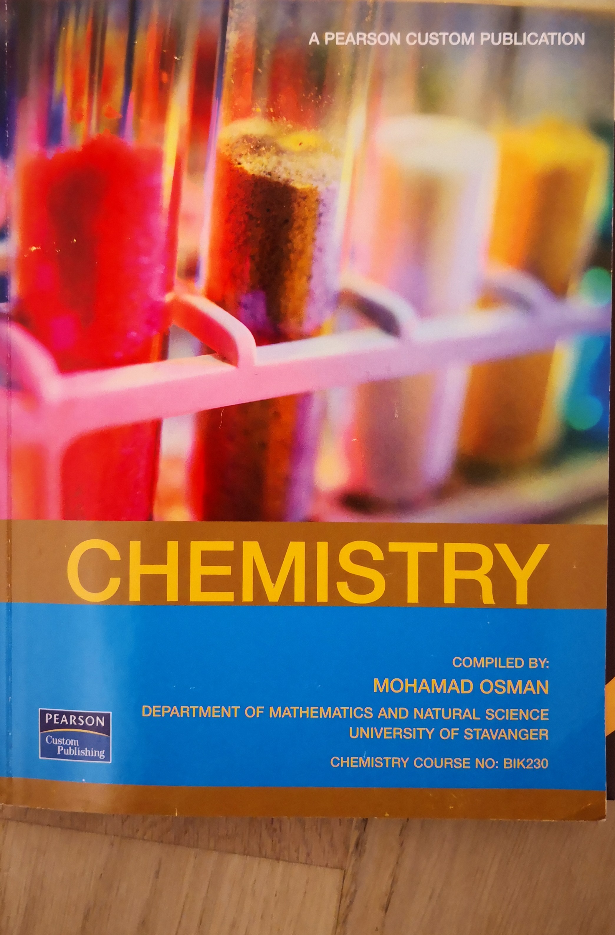 Chemistry - Departement of mathematics and natural science Universitetet i Stavanger