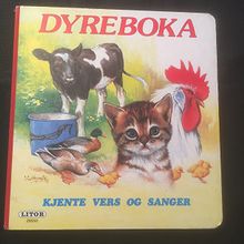 Dyreboka. Kjente vers og sanger