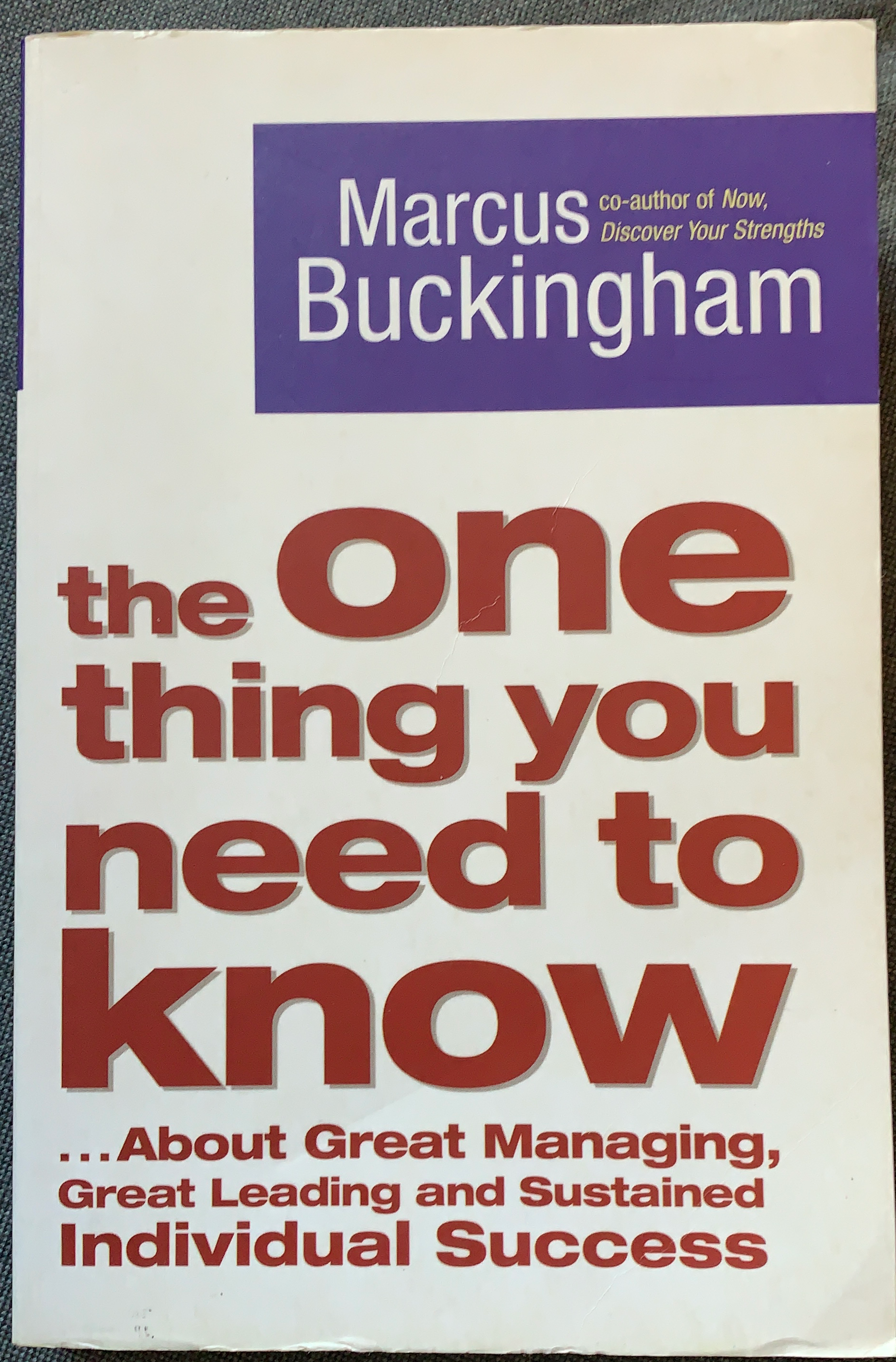 The one thing you need to know